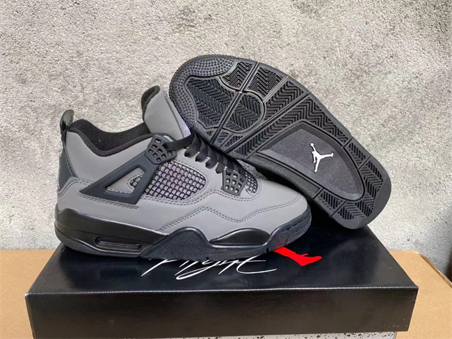 Men's Hot Sale Running weapon Air Jordan 4 Grey Shoes 0200